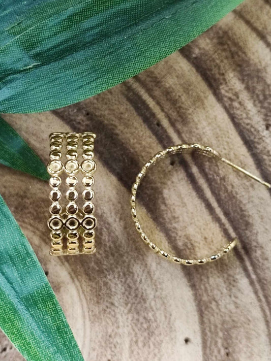PENDIENTES AROS BOLITAS