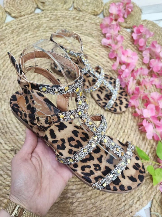 SANDALIA ELECTRA - LEOPARDO